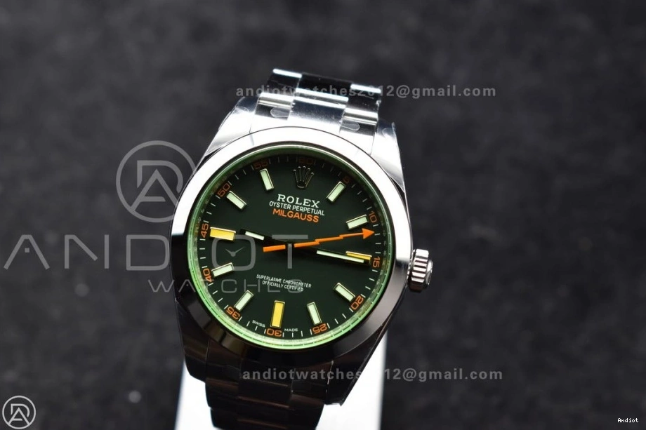 Edition Black 116400 SS on Green Dial Sapphire Real SS SA 1:1 904L Stylish Best Bracelet 904L VSF Milgauss 914 GV 0704